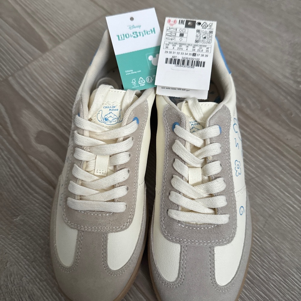Zara Kids Stitch Lace Up Sneakers